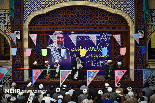 Mashhad Seminary students hold gathering in solidarity with IRGC