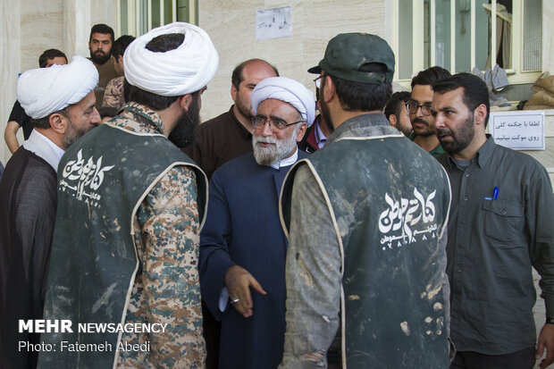 Custodian of Astan-e Quds Razavi visits flood-hit areas in Pol-e Dokhtar