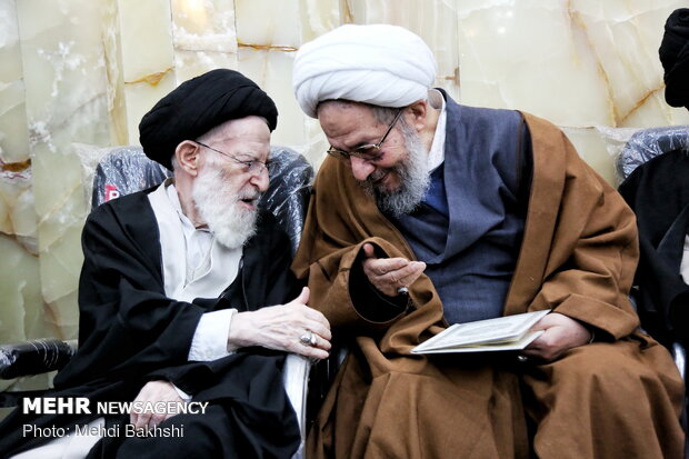 مراسم چهلمین روز ارتحال آیت الله مؤمن