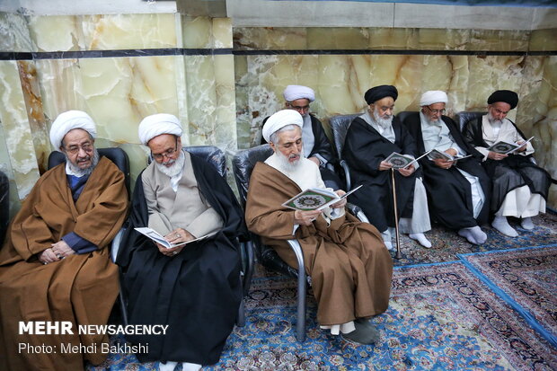 مراسم چهلمین روز ارتحال آیت الله مؤمن