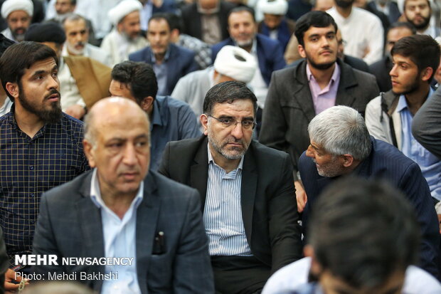 مراسم چهلمین روز ارتحال آیت الله مؤمن