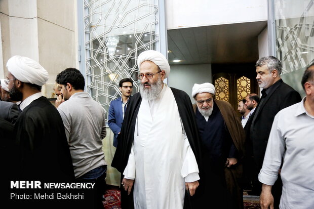 مراسم چهلمین روز ارتحال آیت الله مؤمن