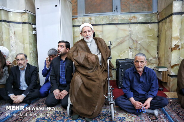 مراسم چهلمین روز ارتحال آیت الله مؤمن