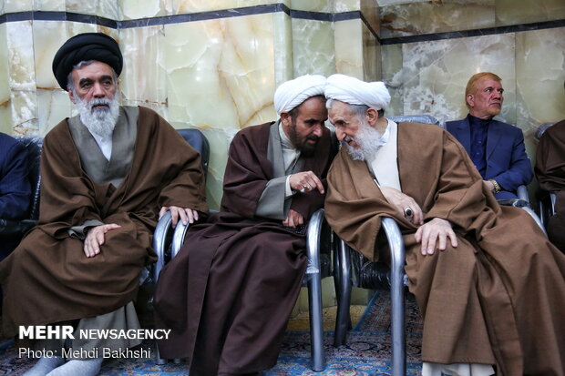 مراسم چهلمین روز ارتحال آیت الله مؤمن