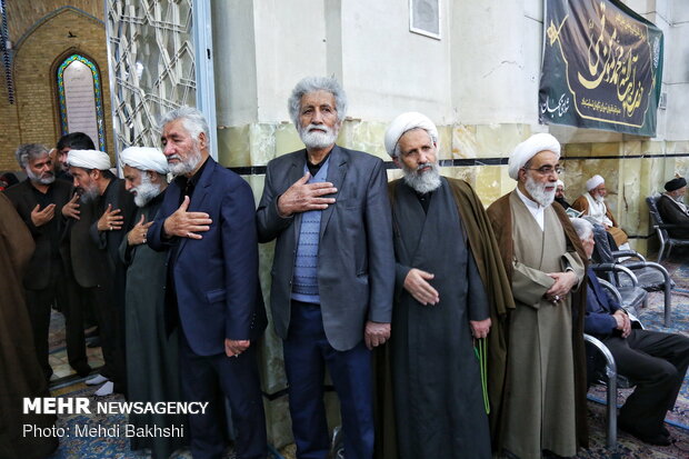 مراسم چهلمین روز ارتحال آیت الله مؤمن