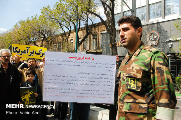 راهپیمایی مردم تبریز در حمایت از سپاه پاسداران انقلاب اسلامی‎