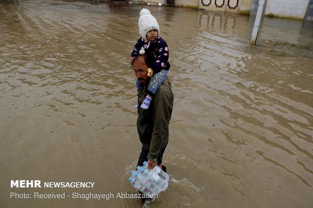 تبعات الفيضانات في قرى "آق قلا"