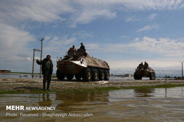 تبعات الفيضانات في قرى "آق قلا"