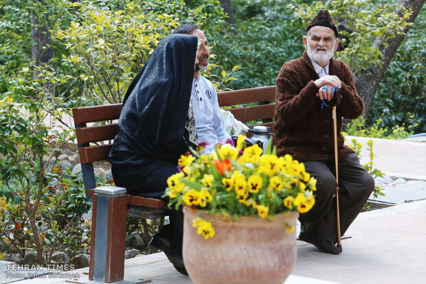 A spring day at Iranian Art Museum Garden  