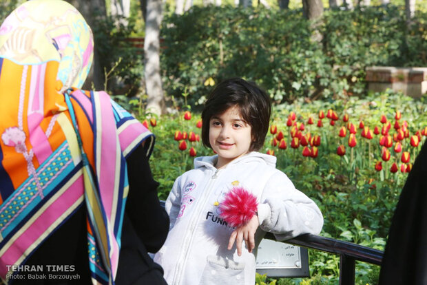 A spring day at Iranian Art Museum Garden  