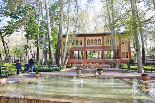 A spring day at Iranian Art Museum Garden  