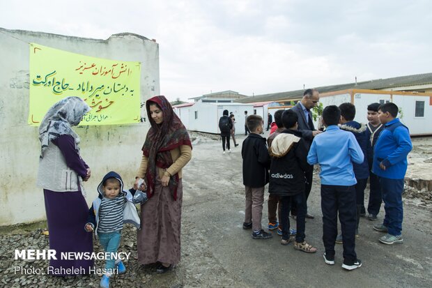 Schools reopen in flood-hit Gomishan, Agh Ghala