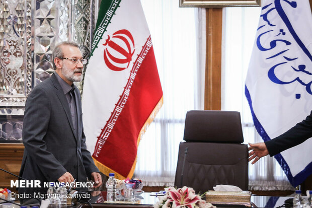 Italian PM visits Larijani in Tehran