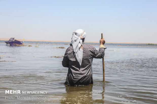 خسائر سيل خوزستان في قرى "سوسنكرد" 