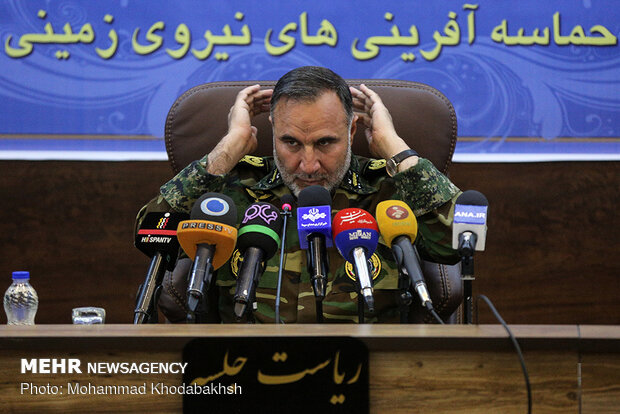 Presser of Army Ground Force Cmdr. Heidari