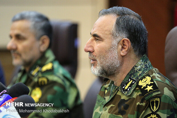 Presser of Army Ground Force Cmdr. Heidari