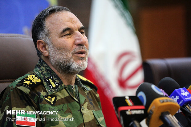 Presser of Army Ground Force Cmdr. Heidari