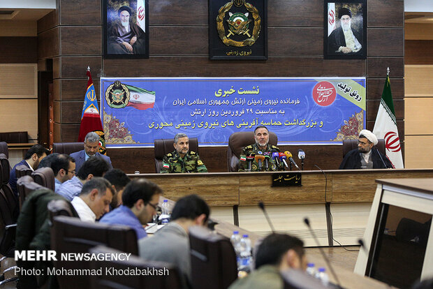 Presser of Army Ground Force Cmdr. Heidari