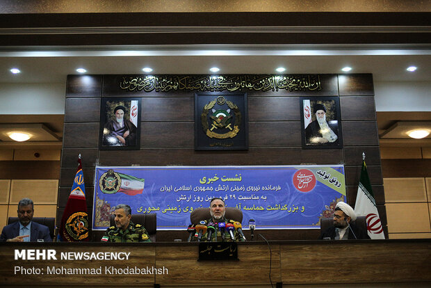 Presser of Army Ground Force Cmdr. Heidari