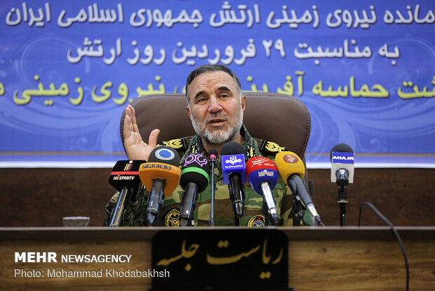 Presser of Army Ground Force Cmdr. Heidari