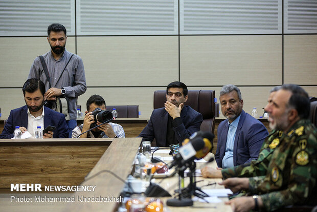 Presser of Army Ground Force Cmdr. Heidari