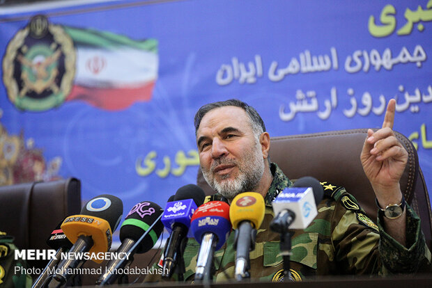 Presser of Army Ground Force Cmdr. Heidari