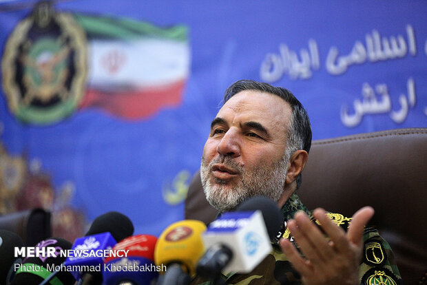 Presser of Army Ground Force Cmdr. Heidari