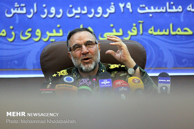 Presser of Army Ground Force Cmdr. Heidari