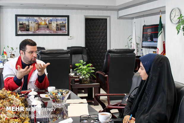 گفتگو با محمد نصیری رئیس سازمان داوطلبان جمعیت هلال احمر