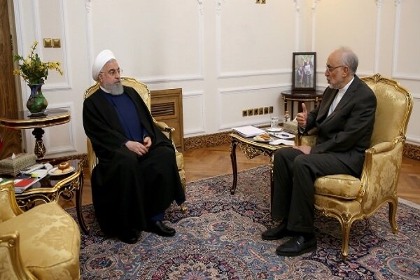 صالحي يقدم تقريرا للرئيس الإيراني عن اداء منظمة الطاقة الذرية