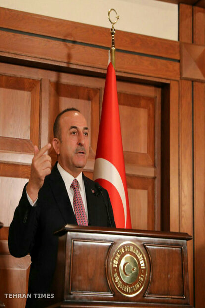 Zarif meets with Cavusoglu, Sentop in Ankara