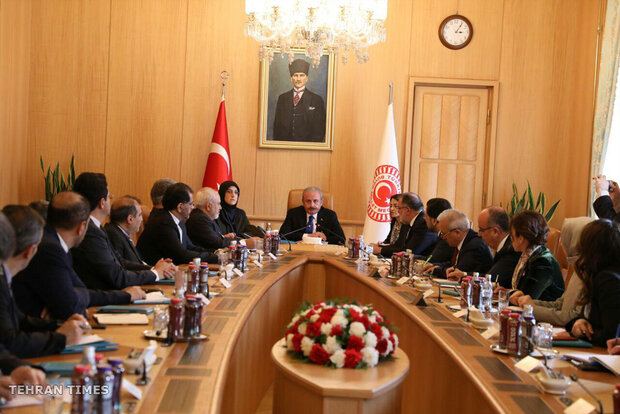 Zarif meets with Cavusoglu, Sentop in Ankara