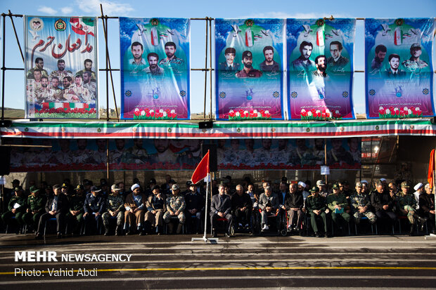 Army forces parade in Tabriz