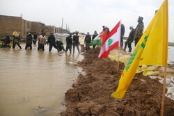 شباب حزب الله في خوزستان لمساعدة منكوبي السيول