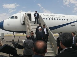 الرئيس الإيراني يصل الى محافظة خوزستان