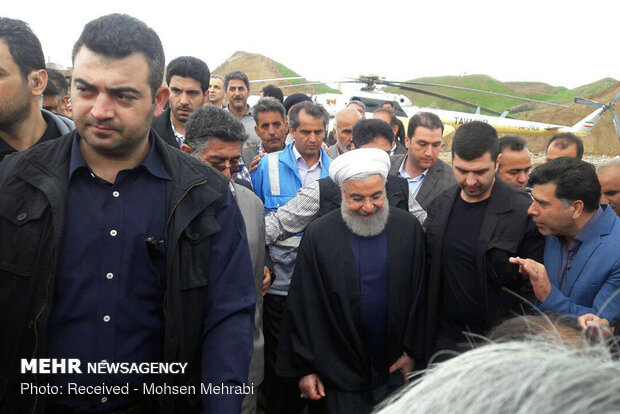 زيارة رئيس الجمهورية حسن روحاني لمحافظة لرستان