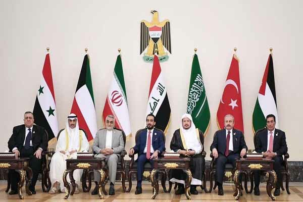 بیانیه پایانی نشست پارلمان های همسایه در بغداد