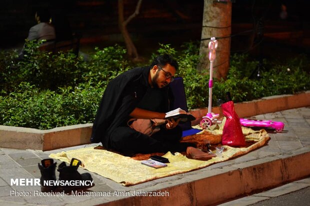 مراسم احیای شب نیمه شعبان در دانشگاه‌ تهران