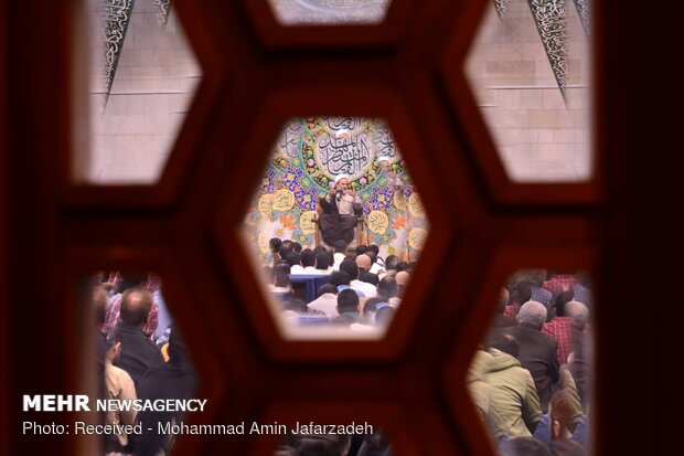 مراسم احیای شب نیمه شعبان در دانشگاه‌ تهران