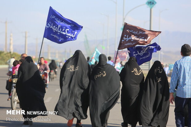 پیاده روی مردمی نیمه شعبان در قم‎