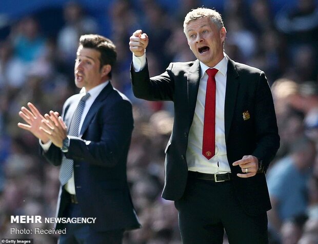 دیدار تیم های فوتبال اورتون و منچستریونایتد‎