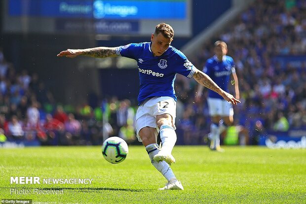 دیدار تیم های فوتبال اورتون و منچستریونایتد‎