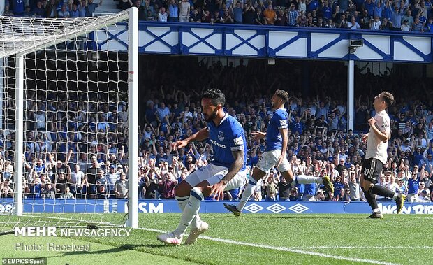 دیدار تیم های فوتبال اورتون و منچستریونایتد‎