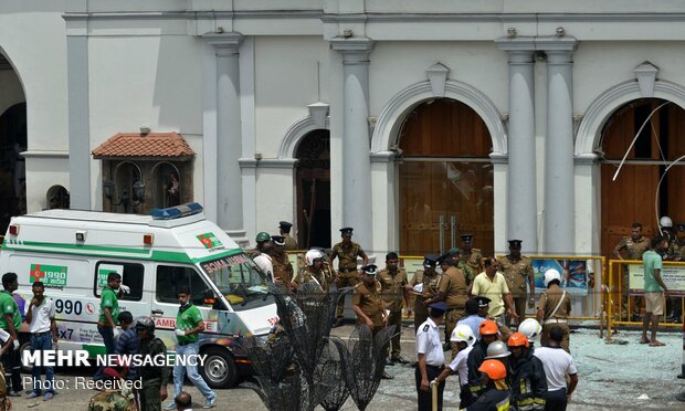شنیده شدن صدای انفجار شدید در سریلانکا