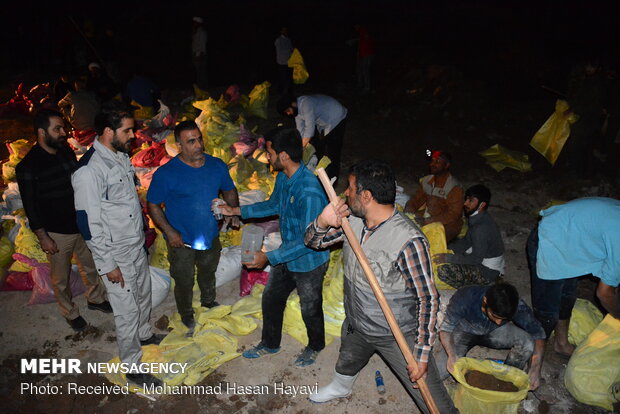 احداث سیل بند در جاده آبادان ماهشهر