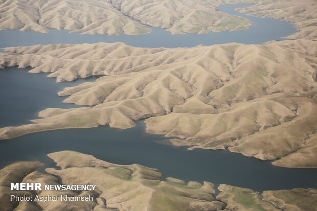 Aerial photos of flood-hit areas in Khuzestan, Lorestan provinces