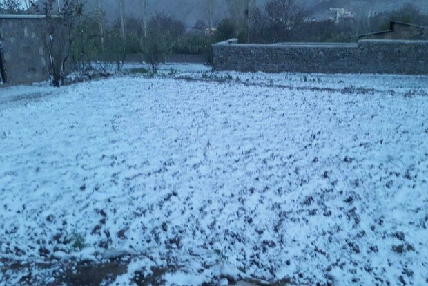 بارش برف برخی نقاط استان سمنان را سپید پوش کرد/ بازگشت زمستان 
