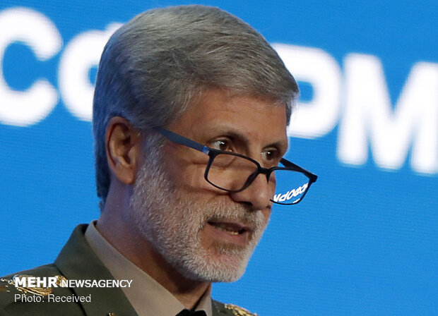 Iran defense min. at Moscow security conf.