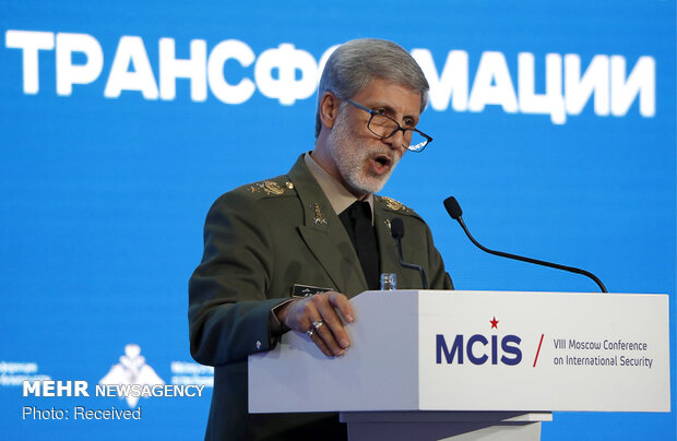 Iran defense min. at Moscow security conf.