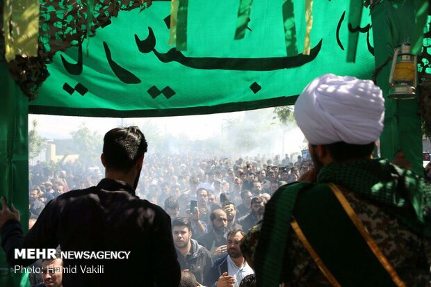 Funeral procession of martyred defender of holy shrine ‘Majid Ghorbankhani’